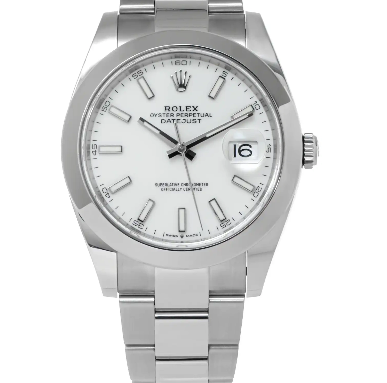 Prestigious Jewelers Datejust Steel Stainless 126300 Rolex 0708